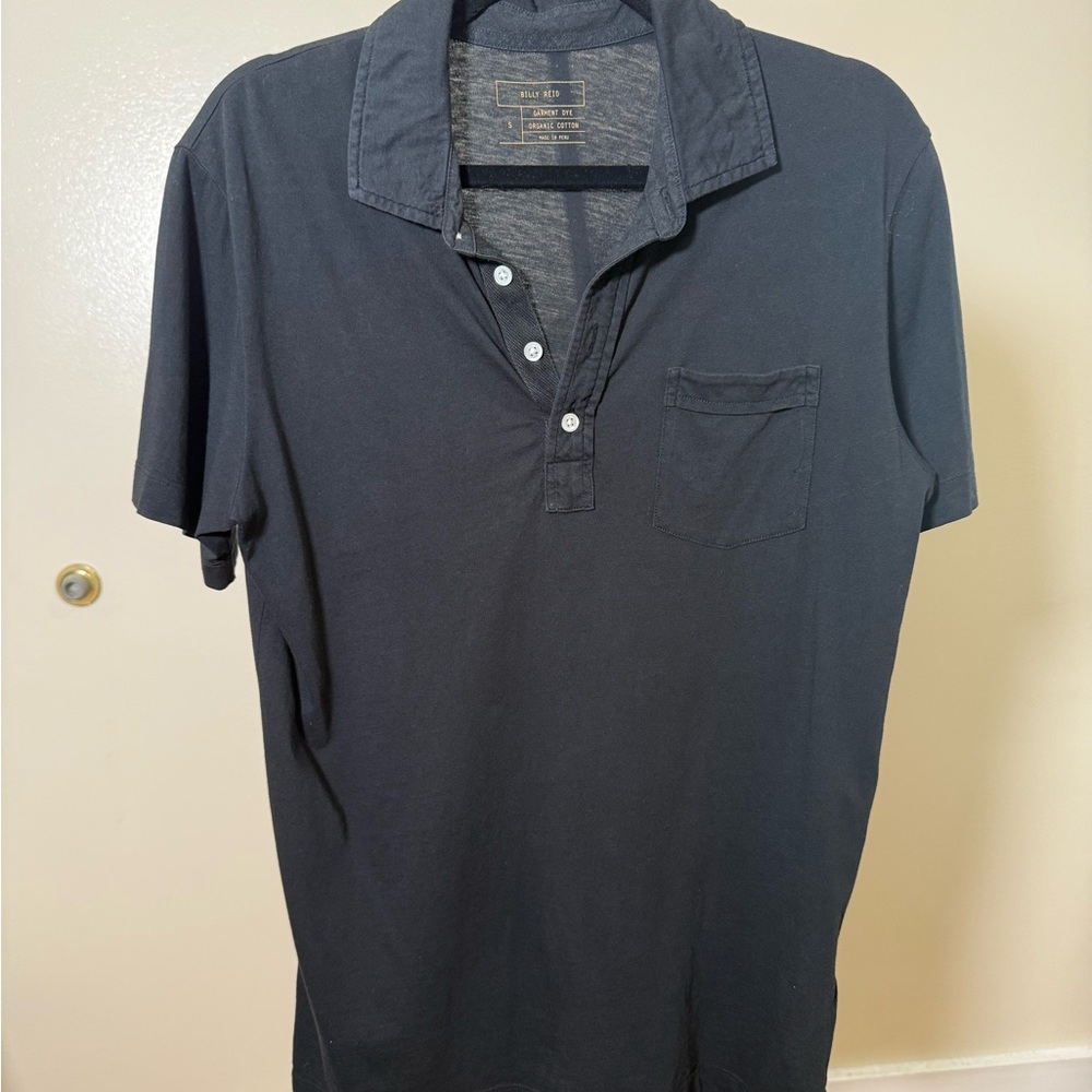 Billy Reid Dark Polo Shirt